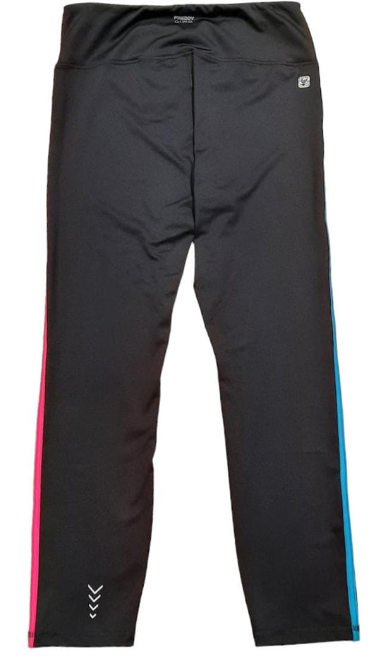 SF5HS403-NTVF FRE PANTALONE 7/8 BLACK-TURQUOISE-GREEN-FUCSIA
