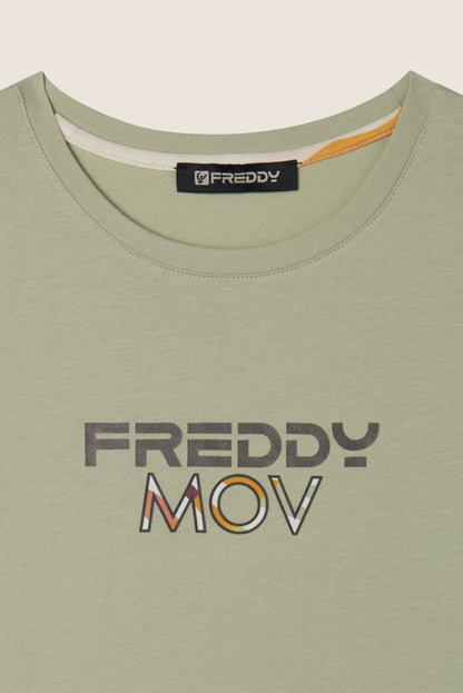 FREDDY T-SHIRT MANICA CORTA DESERT SAGE S25WMVT2-V138