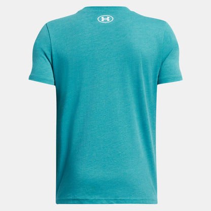 UNDER ARMOUR LOGO WORDMARK SS - circuit teal 1380747-464