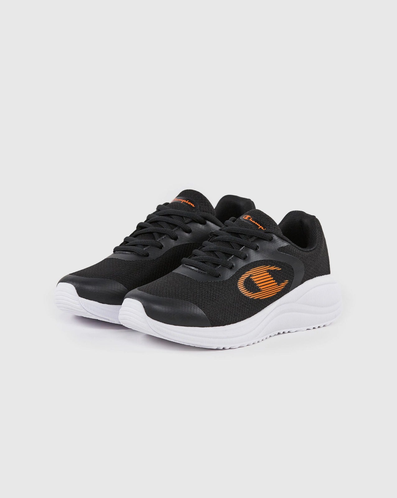CHAMPION SYPHON ENGAGE MESH B GS LOW CUT SHOE NBK/ORANGE S32905-KK006