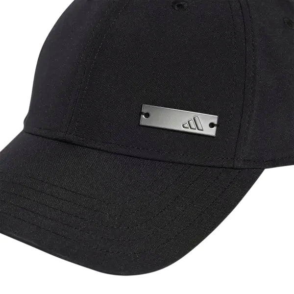 ADIDAS Lightweight Baseball Cap Metal Badge - Black JE5653