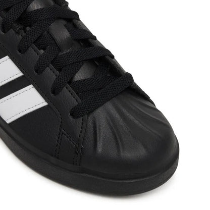 Adidas Streettalk JS5053 – Nero/Bianco, sneakers unisex bambino in ecopelle, scarpe junior per il tempo libero da abbinare a jeans, tute e look casual