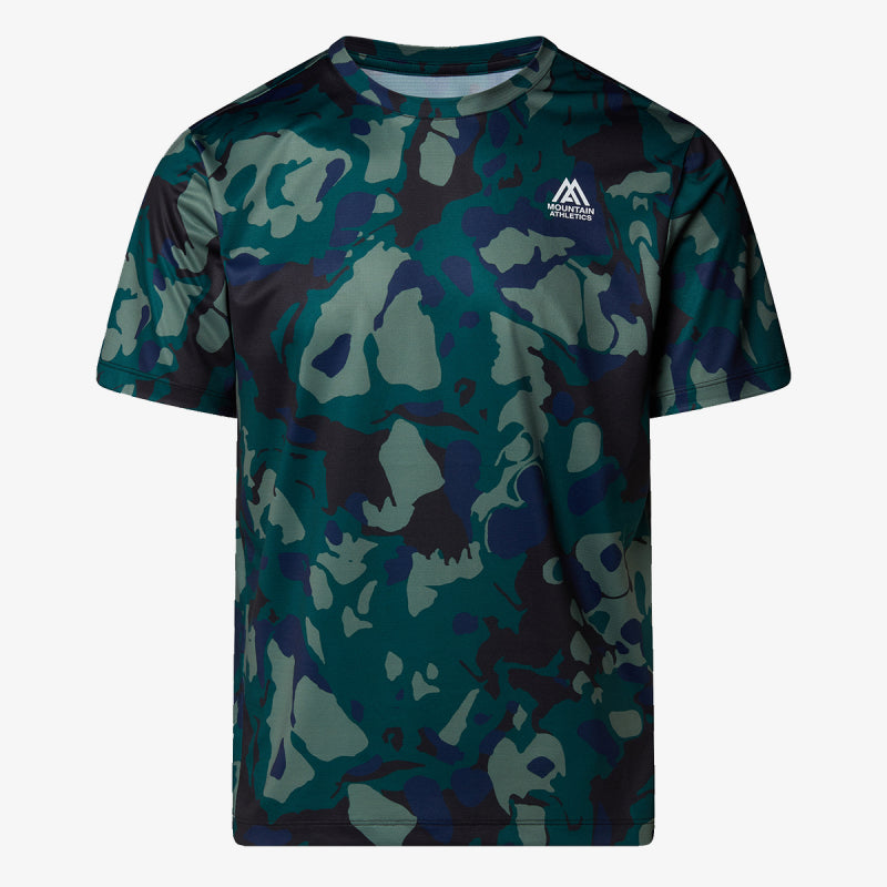 THE NORTH FACE M MA 24/7 S/S TEE AOP DEEP NORI LIGHT SHOW NF0A8BP986U1