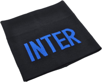 Internazionale FC Sciarpa Inter 153103 – Nero, accessorio unisex adulto in poliestere per autunno e inverno, regalo per tifosi, appassionati di calcio