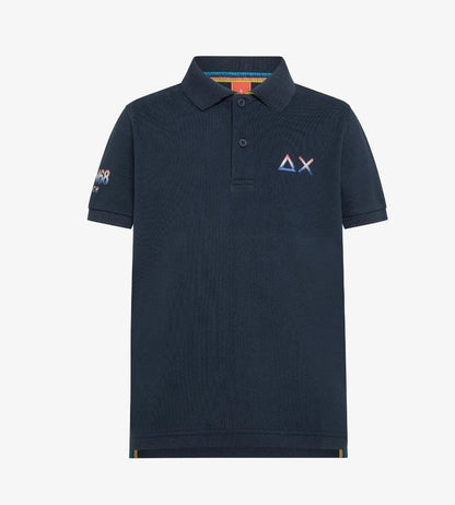 Sun68 BOY'S POLO FANCY ON CHEST S/S	NAVY BLUE A34341-07