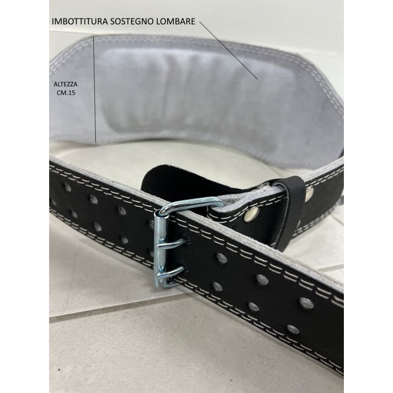 TOORX Cintura sollevamento pesi cuoio h 15 cm. CC-15