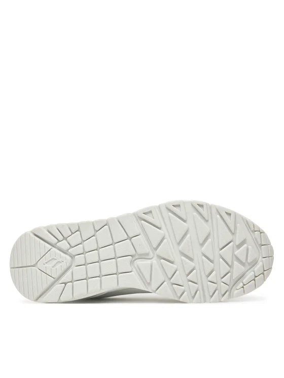 Skechers Uno Gen1 Zip and S Sneakers Bambina Bianche