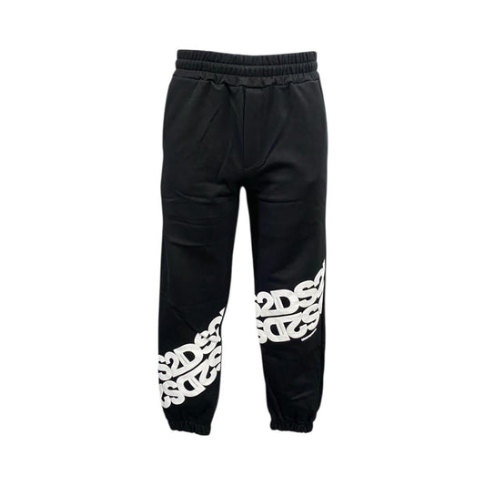 DS2 PANTALONE 100% COTONE NERO FW25K008