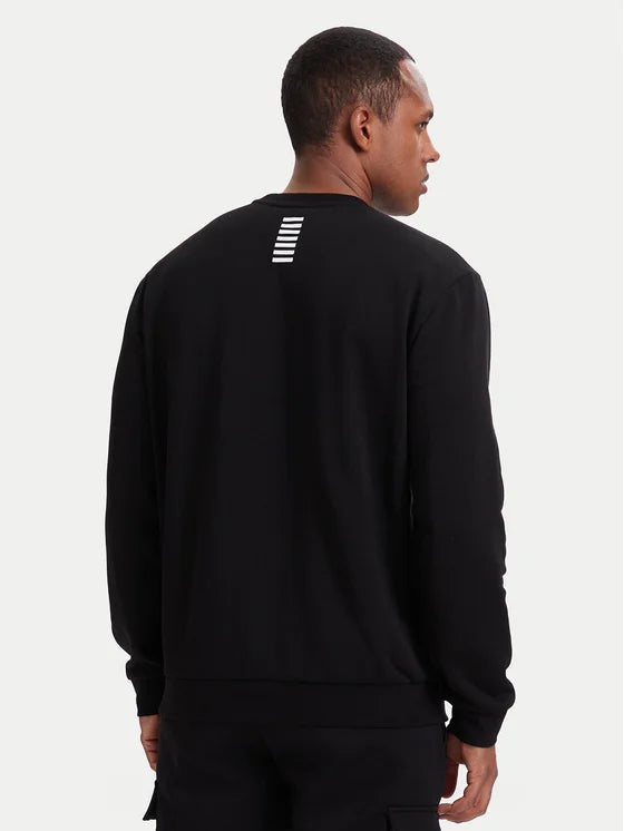 EA7 Emporio Armani Felpa Girocollo 8NPM34-1200 | Uomo | Nero