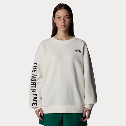 THE NORTH FACE NTW CREW VARSITY GRAPHIC WHITE DUNE NF0A89CRQLI1