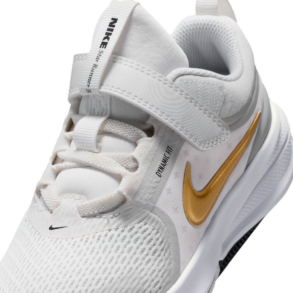NIKE STAR RUNNER 5 PLATINUM TINT/METALLIC GOLD-BLACK HF7005-007