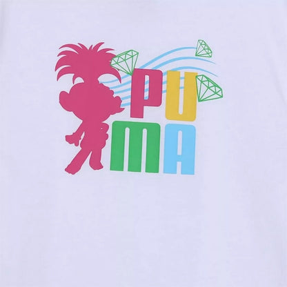 PUMA X TROLLS MINICATS TEE & SHORTS SET WHITE 624839-02