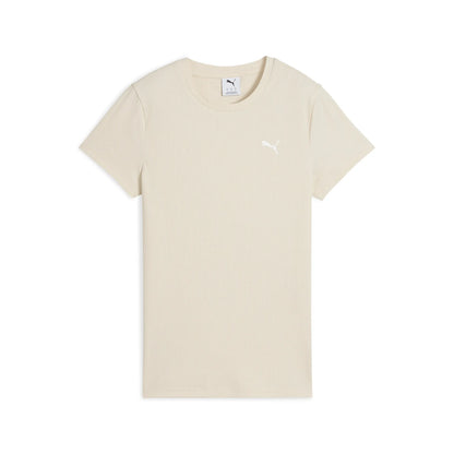 PUMA ESS ELEVATED RIB TEE WHITE 685021-87