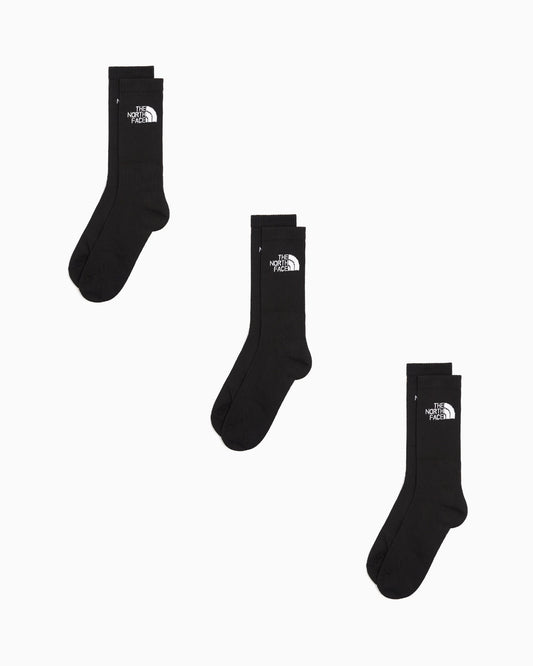 THE NORTH FACE MULTI SPORT CUSH CREW SOCK 3P TNF BLACK NF0A882HJK31