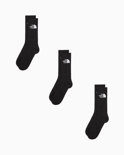 THE NORTH FACE MULTI SPORT CUSH CREW SOCK 3P TNF BLACK NF0A882HJK31