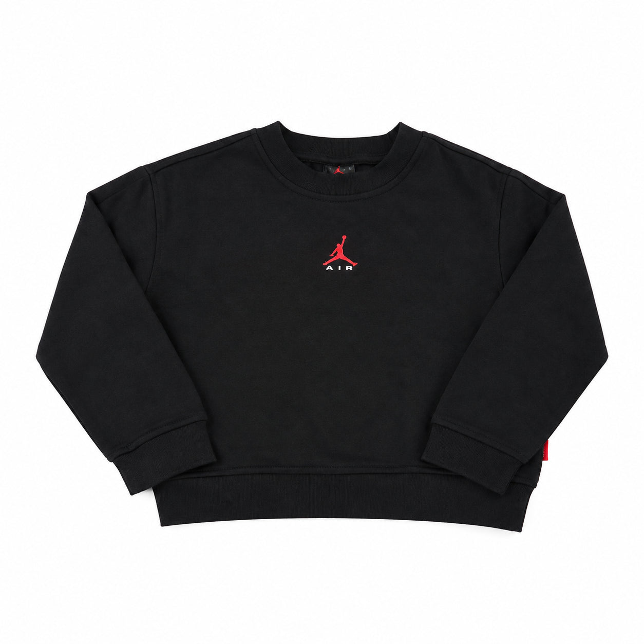 Jordan Brooklyn Fleece Crew – Felpa Bambino Nera