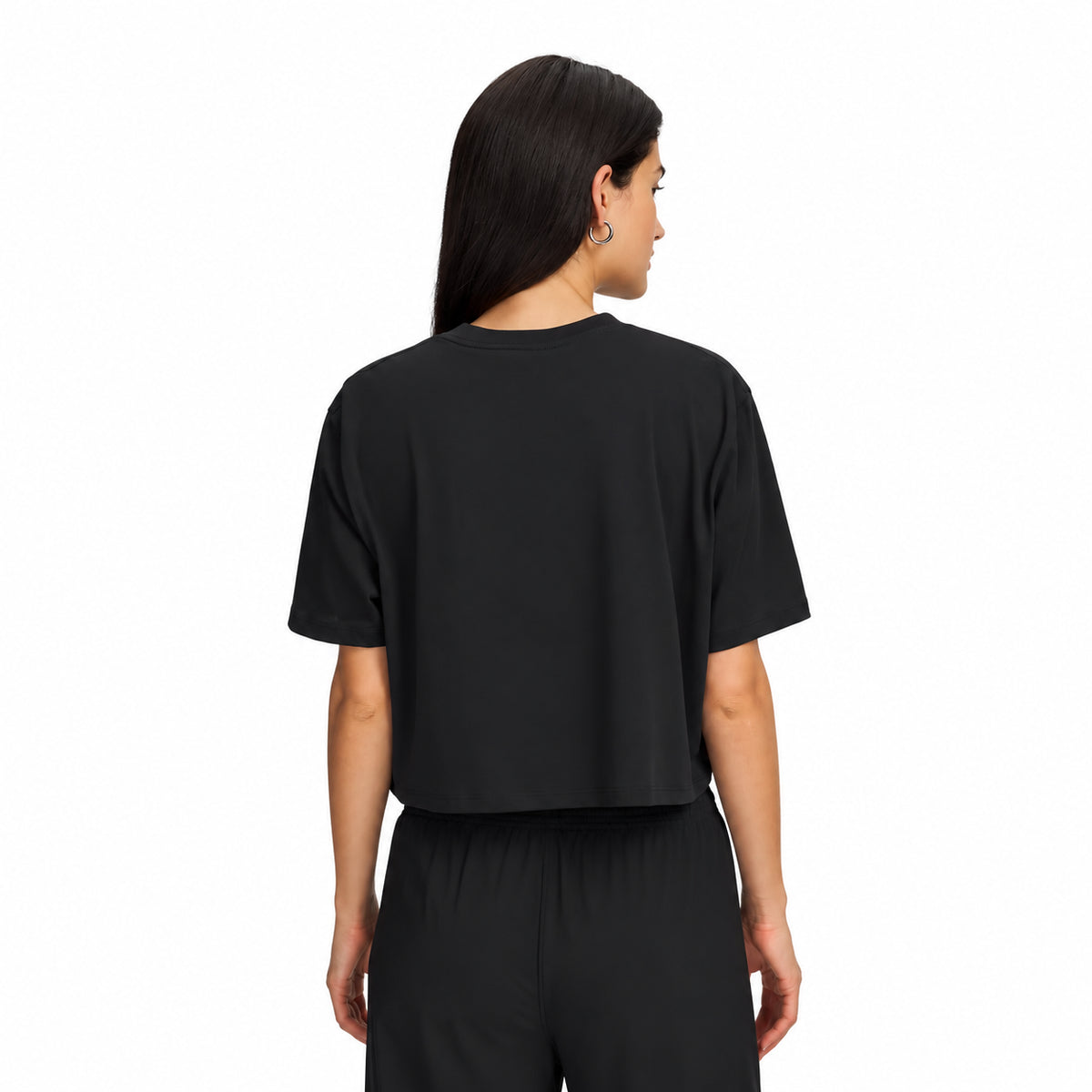 Under Armour T-Shirt Crop W Center 6015217-001 – Nero