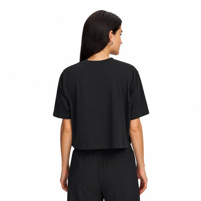 Under Armour T-Shirt Crop W Center 6015217-001 – Nero