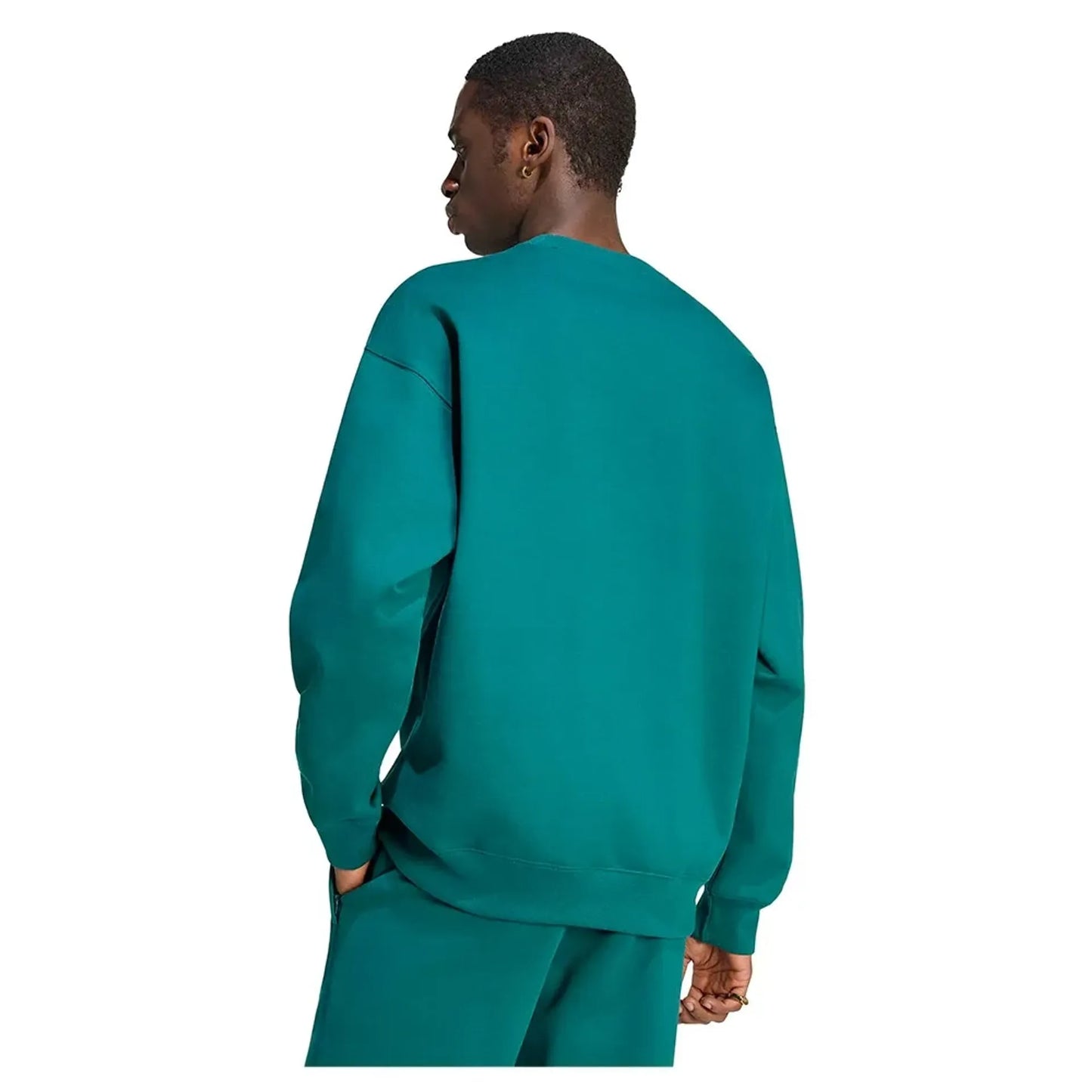 Adidas Essentials Loose Crew – Felpa Uomo Verde