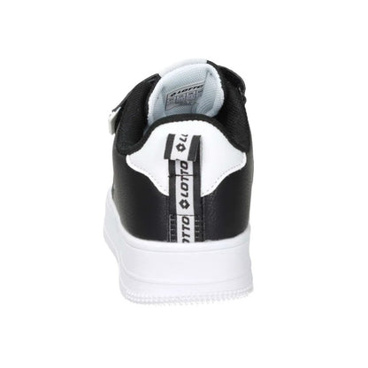 Lotto Sneakers Bambino Bambina Unisex in Pelle Sintetica Nero Bianco Taglie 27-34 223812-2LJ