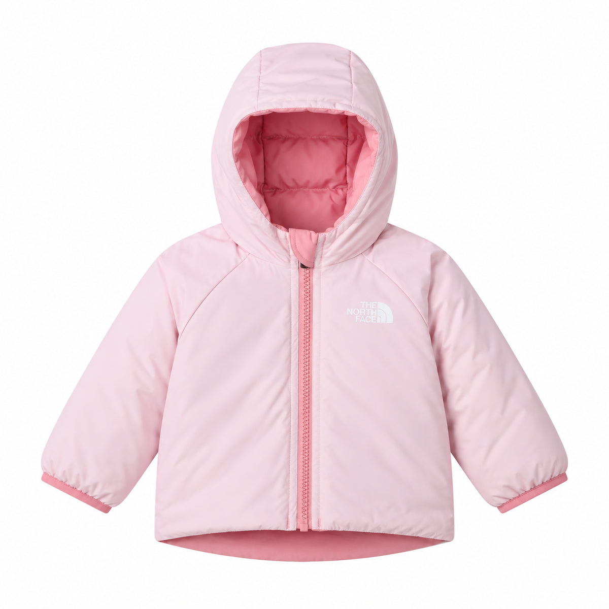 The North Face Baby Reversible Perrito Giacca Imbottita Reversibile con Cappuccio Neonata Bimba Rosa Primrose Inverno Taglie 6-24 Mesi NF0A88W3NO91