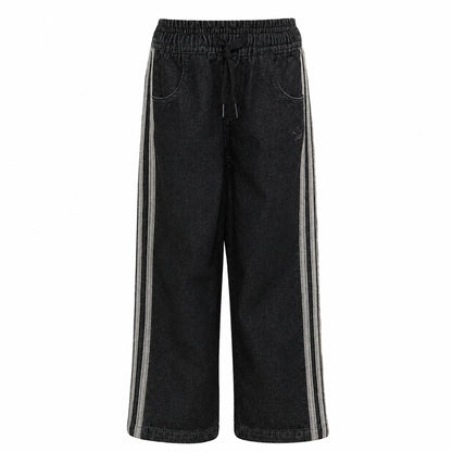 Pantaloni Adidas Firebird Denim Bambina Neri KD5809