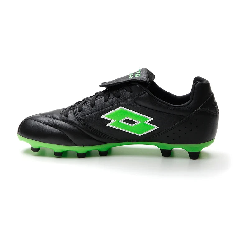 Lotto Stadio 200 III FG Nero/Verde Uomo 218126-1NI