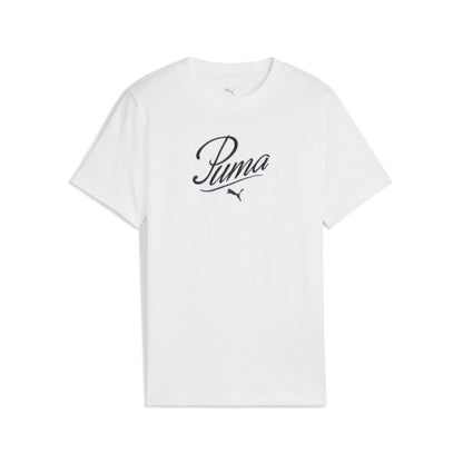 PUMA ESS SCRIPT TEE G WHITE 685805-02