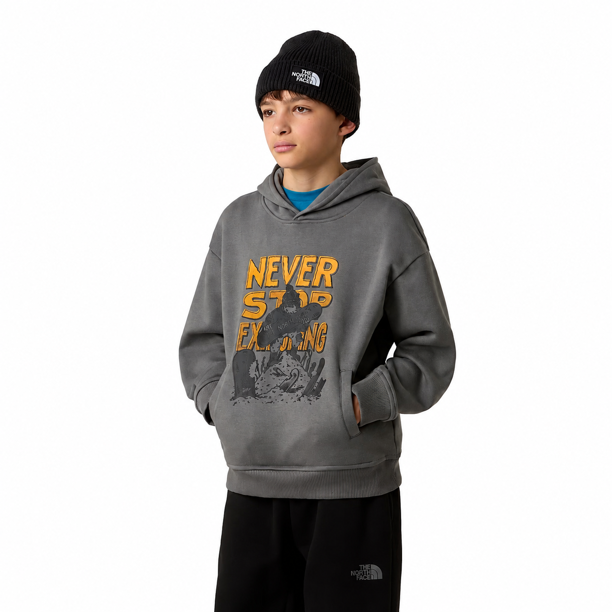 The North Face TNF B Oversize Hoodie Grigio