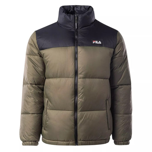 FILA SOLLER puff jacket Burnt Olive-Black FAM0404-63046