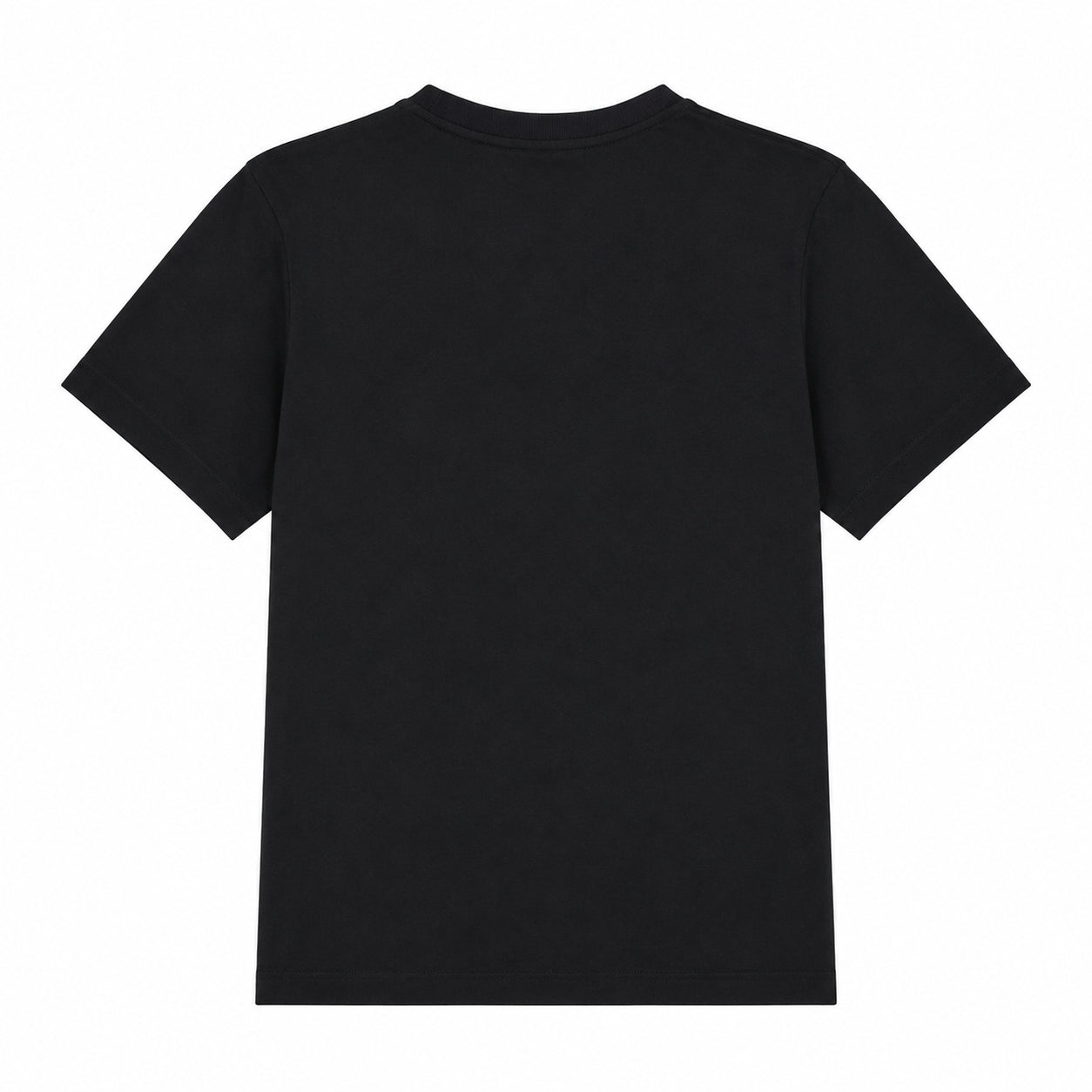 EA7 Maglietta nera a maniche corte con girocollo, dal design semplice e versatile, ideale per un abbigliamento quotidiano comodo e pratico. 7B000020-UC001