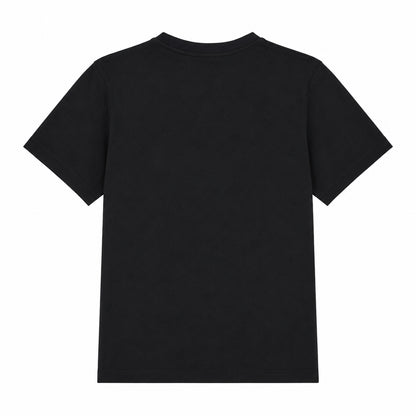 EA7 Maglietta nera a maniche corte con girocollo, dal design semplice e versatile, ideale per un abbigliamento quotidiano comodo e pratico. 7B000020-UC001