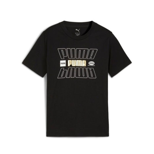 PUMA ESS LOGO LAB HOLIDAY TEE B BLACK 688992-01