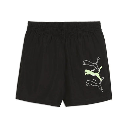 PUMA ESS LOGO LAB PUMA LOGO WOVEN SHORTS 5 “ BLACK 684673-01