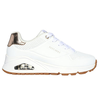 Skechers Uno Gen1 Shimmer Sneakers Bambina Bianche