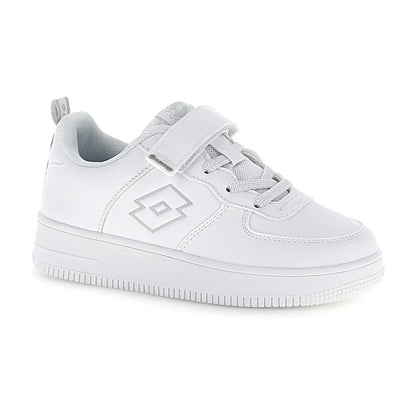 Lotto Cavaliers AMF CL S – Sneaker Bambino in Ecopelle | Bianco