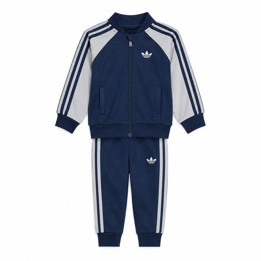 Tuta Adidas SST Tracksuit Bambino Blu Navy Grigio KH0848