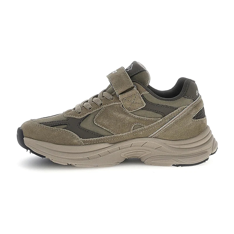Lotto Boston AMF SUE CL S Sneakers Bambino Bambina in Nabuk Verde Dark Olive Grape Leaf Taglie 27-34 223818-EX7