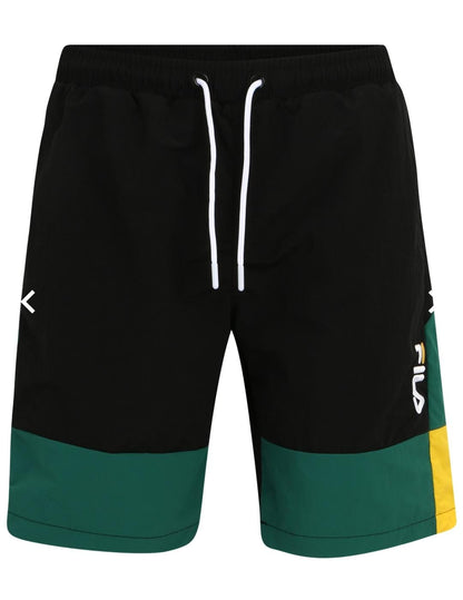 FILA SCIACCA SWIM SHORTS BLACK-AVENTURINE-DANDELION FAM0381-83372