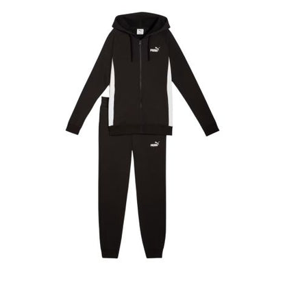 PUMA FULL-ZIP HOODED SWEAT SUIT FL BLACK 690738-01