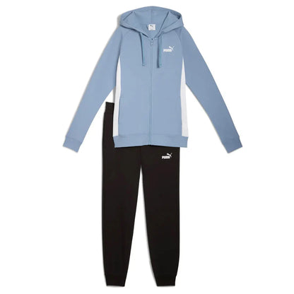 PUMA FULL-ZIP HOODED SWEAT SUIT FL BLUE 690738-34