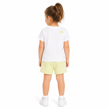 The North Face Kid Bubble Logo Legging Set Bianco
