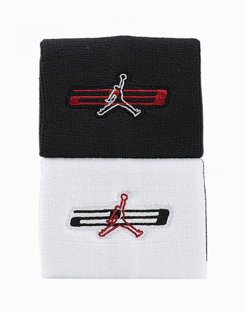 Jordan JORDAN JUMPMAN WRISTBANDS 2PK GRAPHIC BLACK/WHITE/GYM RED J1015121068OS
