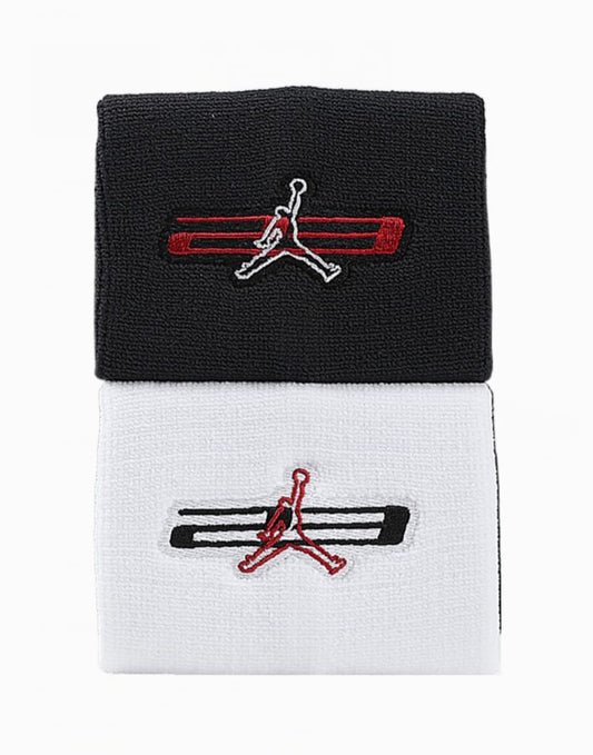 Jordan JORDAN JUMPMAN WRISTBANDS 2PK GRAPHIC BLACK/WHITE/GYM RED J1015121068OS