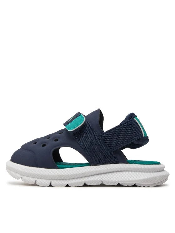 PUMA EVOLVE SANDAL AC INF NAVY-SPARKLING GREEN-WHITE 389148-08