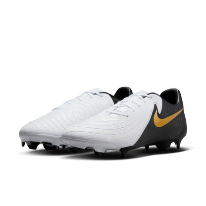 NIKE NIK PHANTOM GX II ACADEMY FG/MG WHITE/BLACK-MTLC GOLD COIN FD6723-100