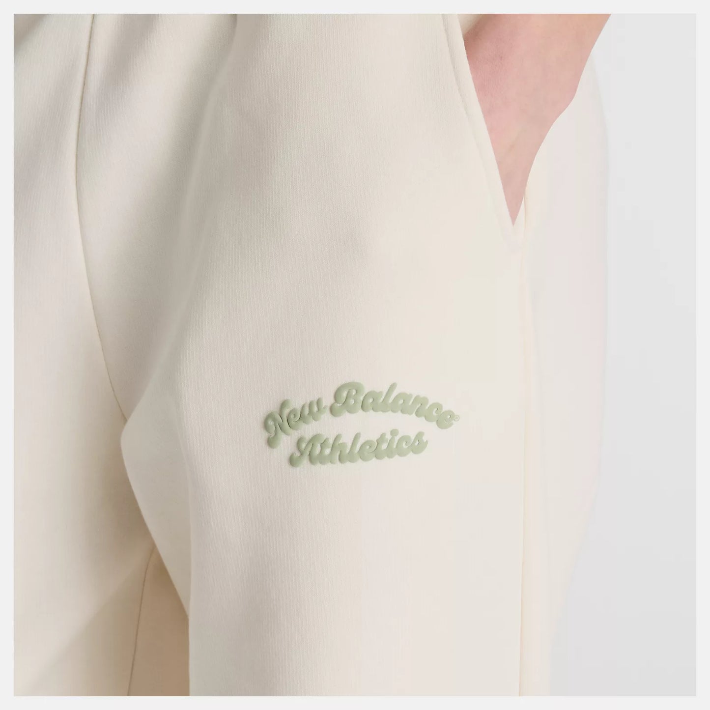 NEW BALANCE NEW LINEAR HERITAGE FLEECE BARREL LEG PANT - PERMAFROST WP53500PEF