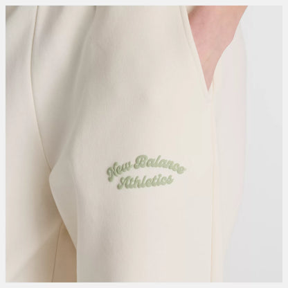 NEW BALANCE NEW LINEAR HERITAGE FLEECE BARREL LEG PANT - PERMAFROST WP53500PEF