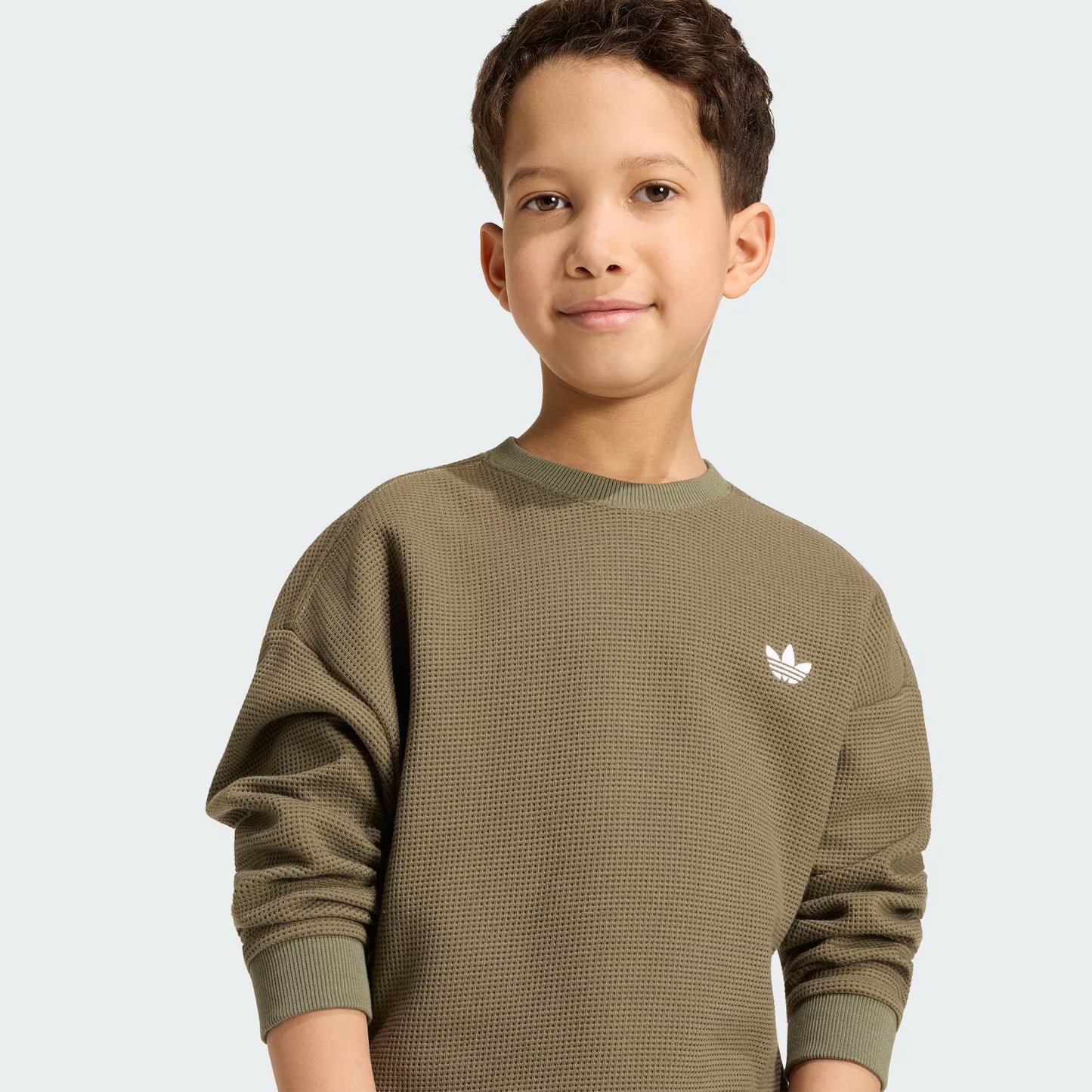 Adidas Tuta Bambino Girocollo Oliva KT1769