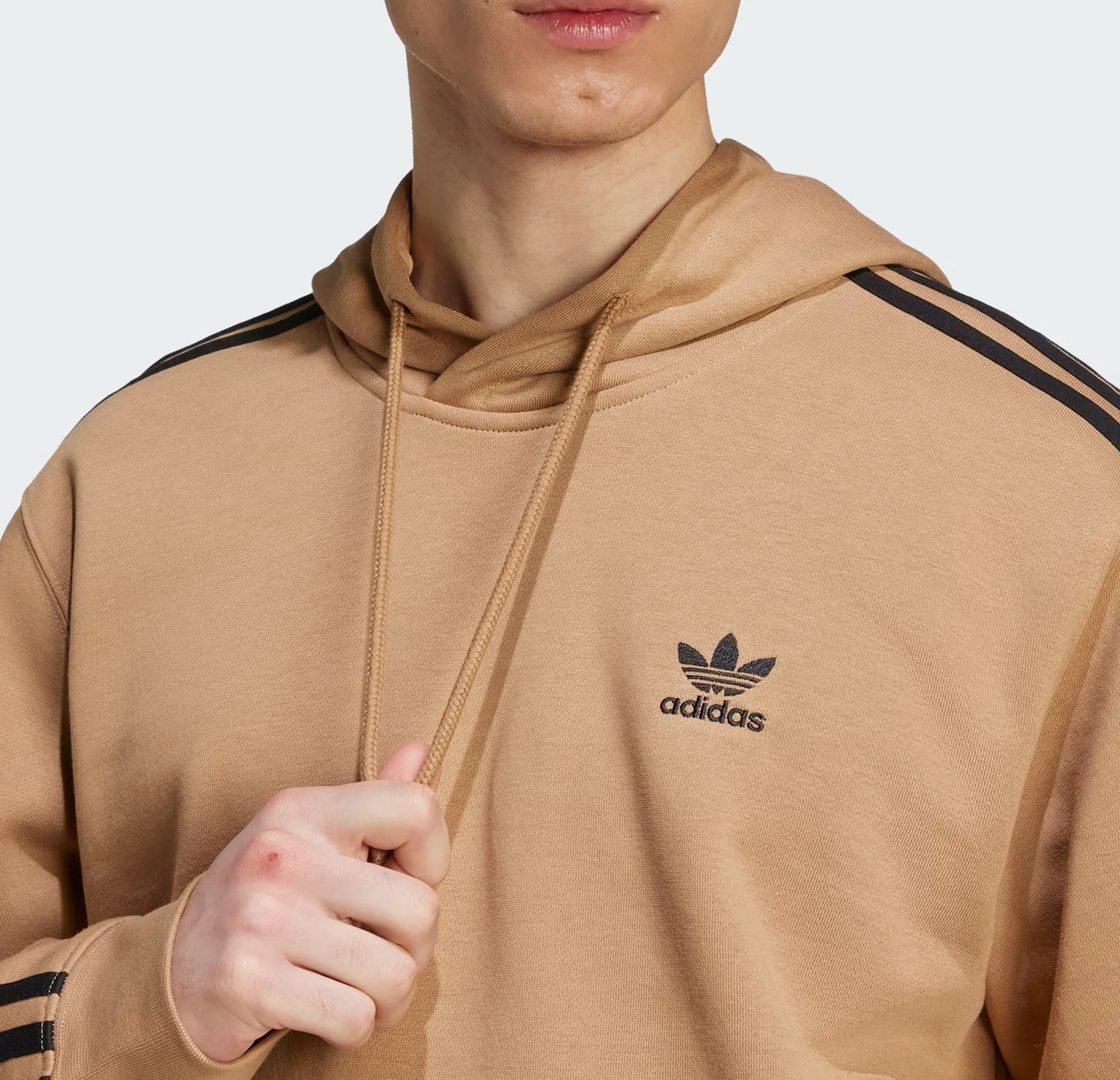 ADIDAS AOR 3-STRIPES HOODY CARDBO/BLACK JY1377